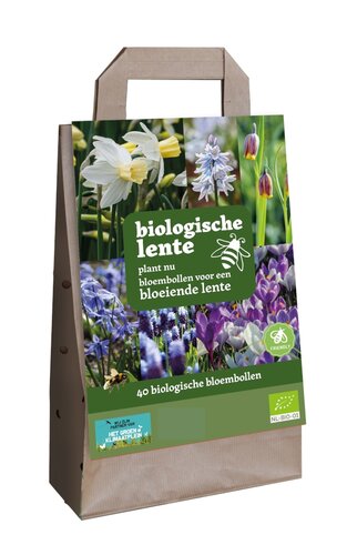 Tas biologische bloembollen lente 40 bollen